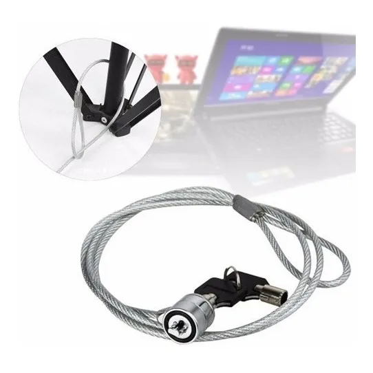 Cadena Candado Con Llave Para Laptop Y Compu De Escritorio