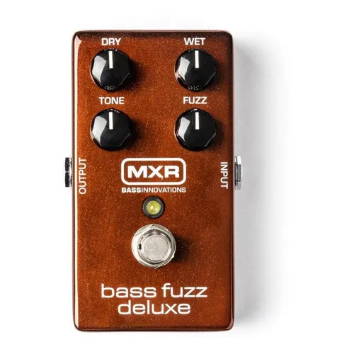 Pedal MXR Bass Fuzz Deluxe M84 Dunlop 8518 Cor Marrón