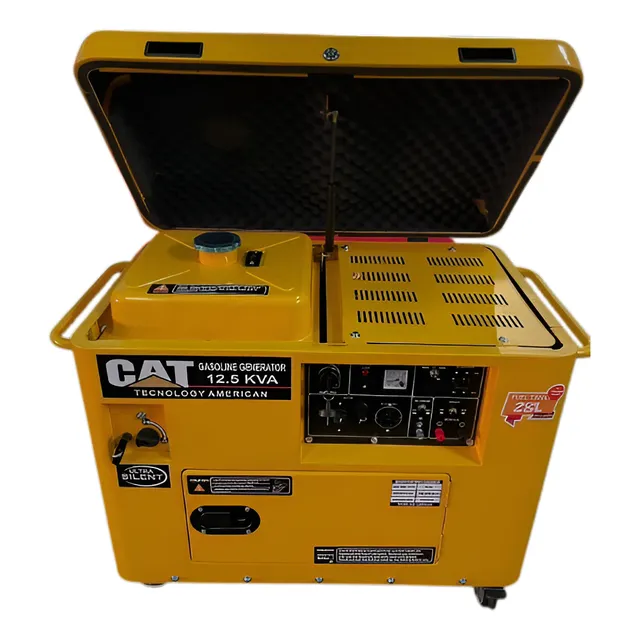 Generador-planta Eléctrica Cat12,5kva 110-220v.+ats Gasolina