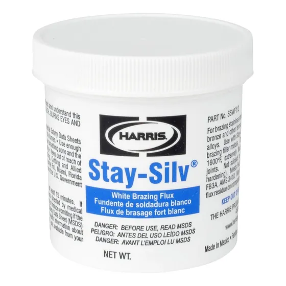 Sswf1 4 Stay Silv Flujo Soldadura 1 Lb Frasco Blanco