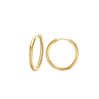 Aretes Mujer Arracadas Clasicas Lisas En Oro Laminad De Moda Aretes Mujer Arracadas Clasicas Lisas En Oro Laminad De Moda