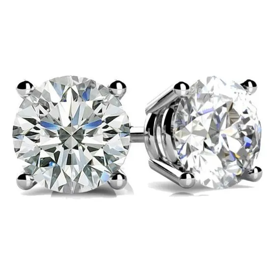 Arete De Diamante/brillo 6mm Para Lóbulo  Piercing Hombre 