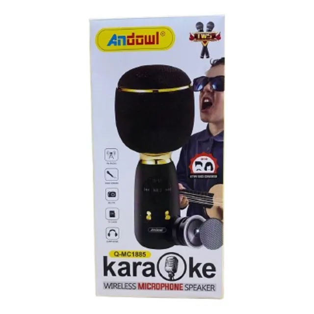 Altavoz Microfono Inalambrico Karaoke De Mano Andowl Nuevo