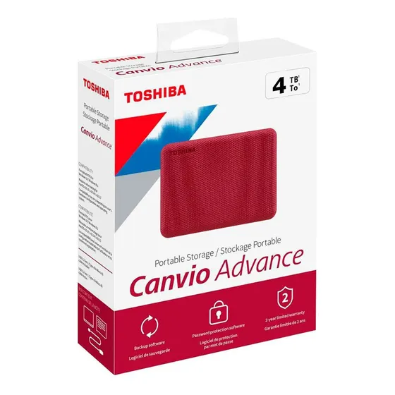 Disco Duro Toshiba Canvio Advanced Usb 3.2 Externo (4 Tb)