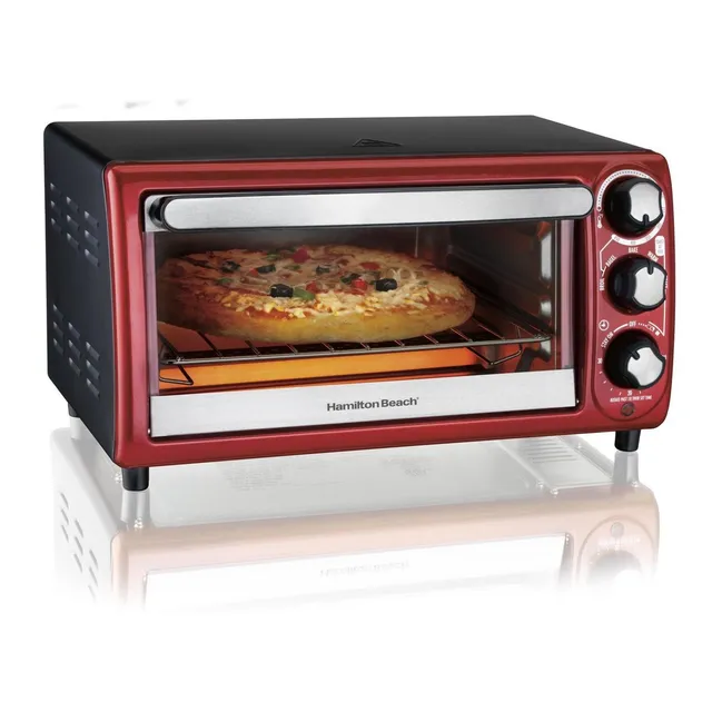 Horno Tostador Hamilton Beach 31146 4 Rebanadas Color Rojo