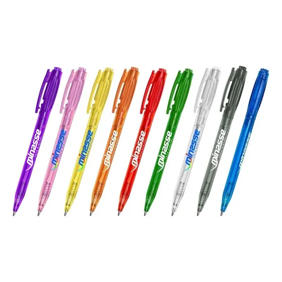 100 Canetas Mod. 6161 Brindes Personaliz. - Impressão Color