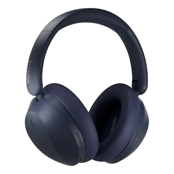 Headphone Bluetooth Com Redução De Ruído Do Anc Cancelamento de Ruído Ativo Headphone Bluetooth 5.4+EDR, Som Surround 3D, Headset com Microfone, Certificação Hi-Pure Audio, 30 horas reprodução (Azul)