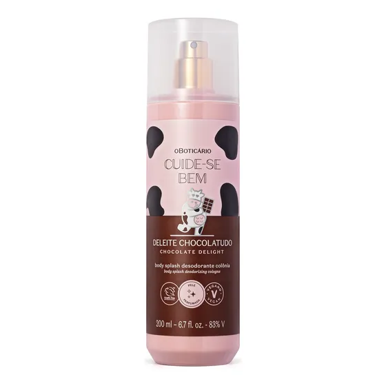 Body Splash O Boticário Cuide se Bien Chocolate Delight 200 ml