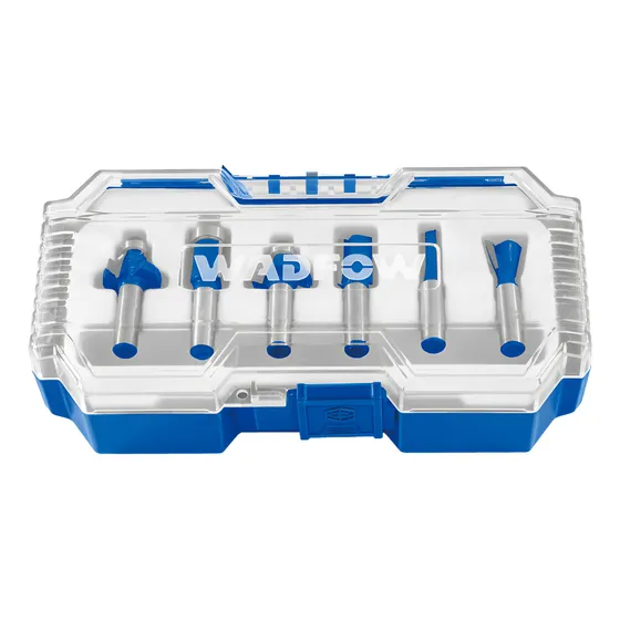 Set De 6 Fresas 8mm Para Router Wadfow - La