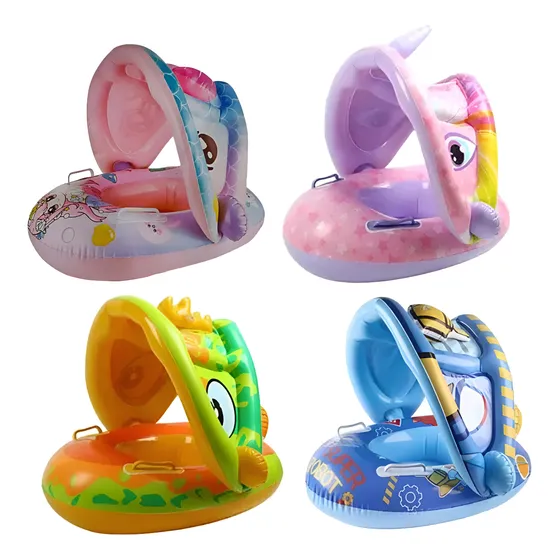 Flotador Para Bebe Con Techo 70cm