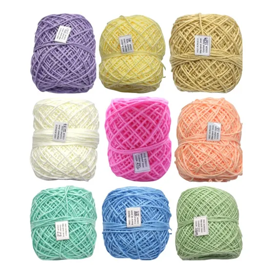 Kit 9 Hilos Acrílicos Coral Crochet X 50gr Grosor:1mm Tejer