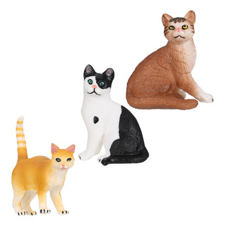 3 Figuras Realistas De Gatitos, Animales Y Gatos, Juguetes D 3 Figuras Realistas De Gatitos, Animales Y Gatos, Juguetes D