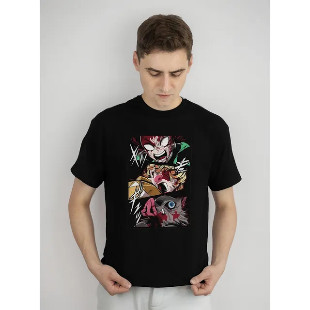 Camiseta Premium Algodão 30.1 Kimetsu No Yaiba Attaca Final