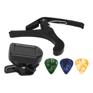 Accesorios Para Guitarra Capo Pick Tuner Set Pantalla Led Tr Accesorios Para Guitarra Capo Pick Tuner Set Pantalla Led Tr