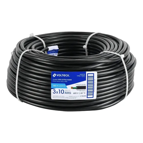 Cordon 3 Conductores Cal. 3 X 10 Awg Volteck 40005