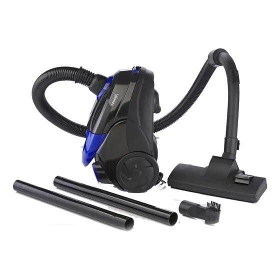 Aspiradora Trineo Liliana Compacty 1.5L negra y azul 220V LLA140