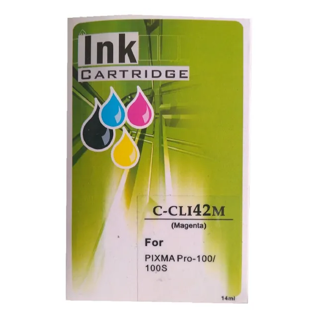 Tinta Magenta Compatible Con Canon Cli-42 Pixma Pro100