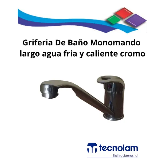 Griferia Monomando Para Baño Agua Fria Y Caliente Tecnolam