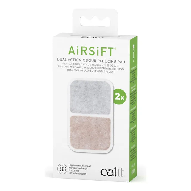 Cat It Airsift 2 Pack Filtro Dual Reductor De Olores Arenero