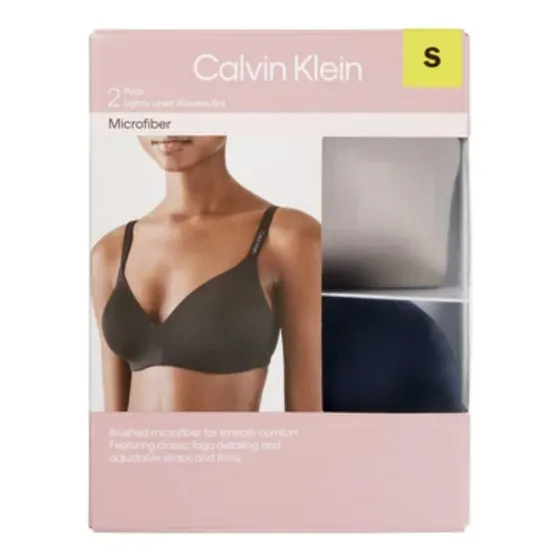 Brasier Calvin Klein 2 Pack Super Comfort Sin Varilla Import