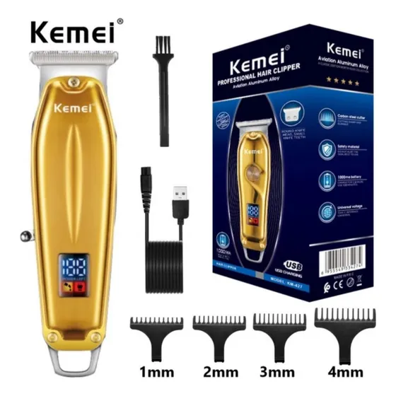 Kemei  427 Trimmer Patillera Barberos Profesional 