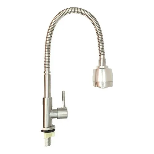 Griferia Fregadero Cuello Cisne Flexible Acero Inox Griven