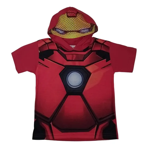 Franela Capucha Aironman Nickelodeon Super Heroes Niño Dc 
