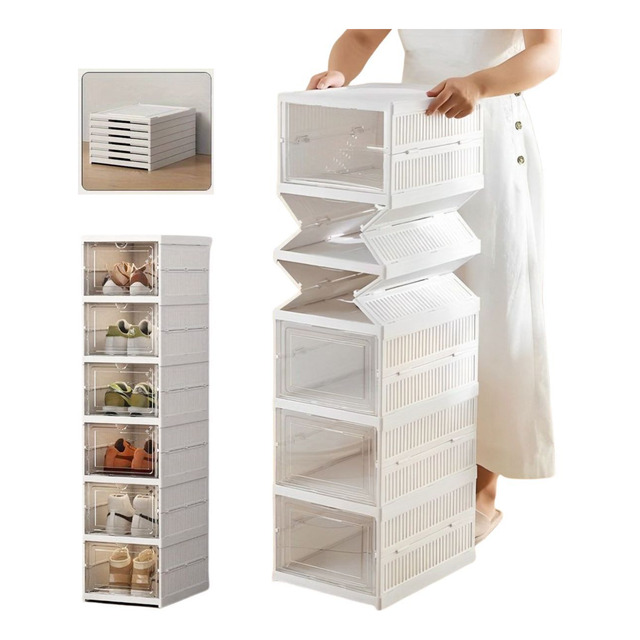 Sapateira Vertical Empilhável Caixa Sapato Tênis 6 Andares