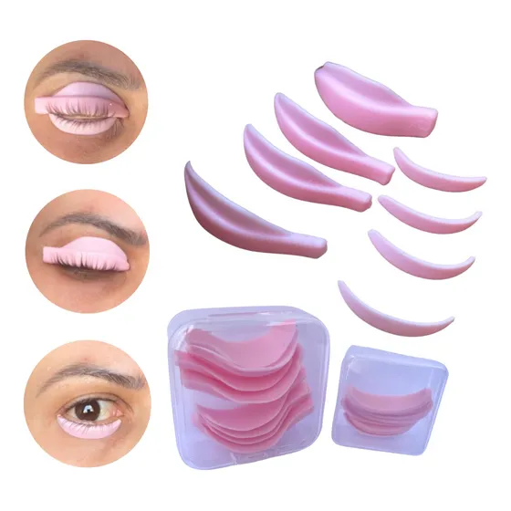 Pad Bob Silicone Molde Cílios Lash Lifting 8 Pares Russo Sup