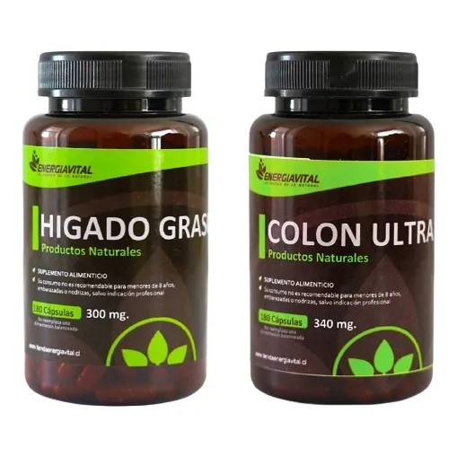 Higado Graso + Colon Ultra Pack Para 3 Meses C/u