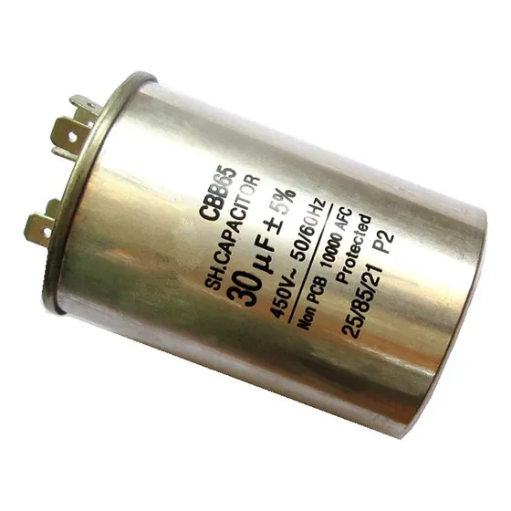 Motor Running 30uf 450vac 50 / 60hz Metálico