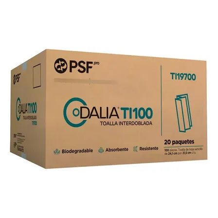 Dalia Toalla Interdoblada 20×100 Blanca Tipo Sanitas Dalia Toalla Interdoblada 20×100 Blanca Tipo Sanitas