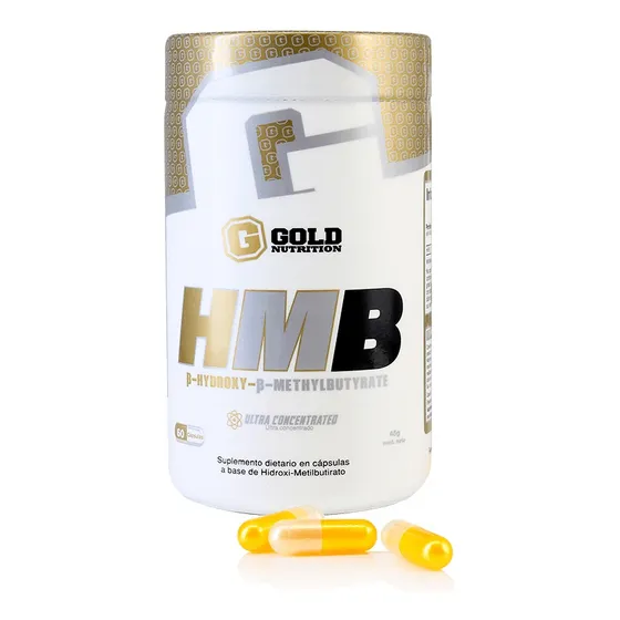Hmb Gold Nutrition 60 Caps Recuperación Masa Muscular.outlet