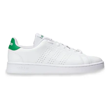 Tênis Masculino E Feminino Advantage 2.0 adidas Branco E Verde Liso 35 Br