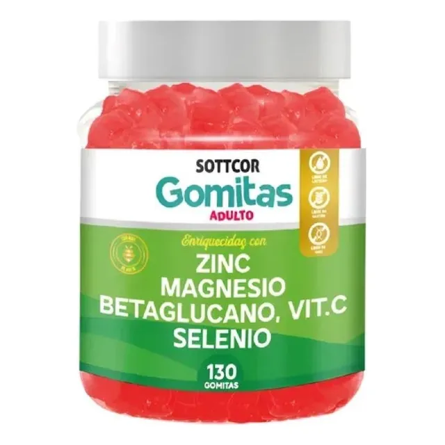 Zinc, Magnesio, Betaglucano, Vit.c Y Selenio Gomitas Sottcor