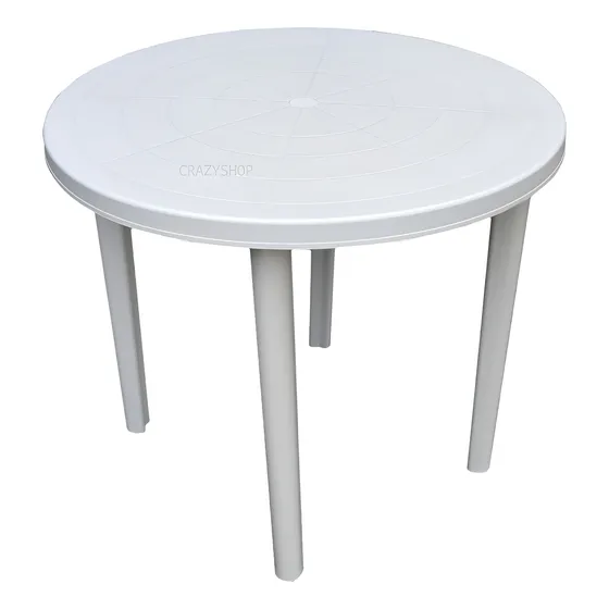 Mesa Plastica Redonda 90 Cm Patas Desmontables