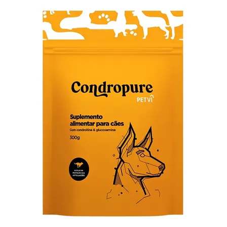 Petvi Condropure Refil Suplemento Condroitina E Glucosamina 300 G
