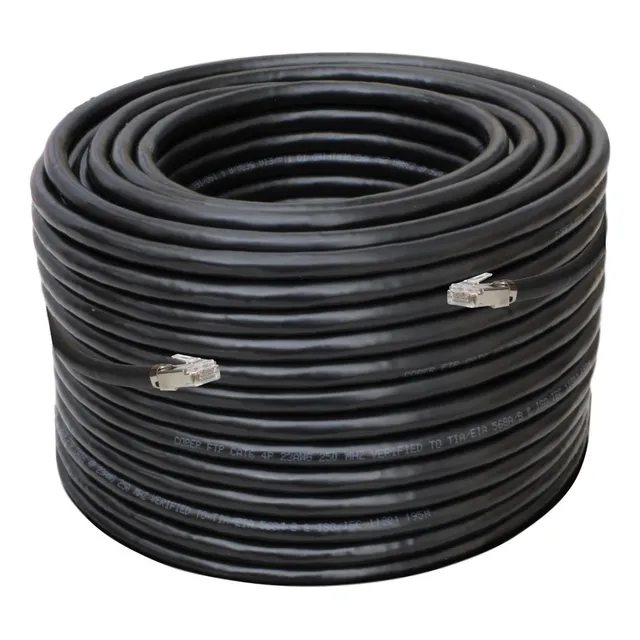 Cable Ethernet 100 Metros Exterior Blindado Cobre Red Cat 6