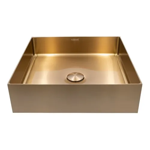 Ovalin Lavabo Cuadrado Acero Inoxidable 304 Cobre Super Lujo