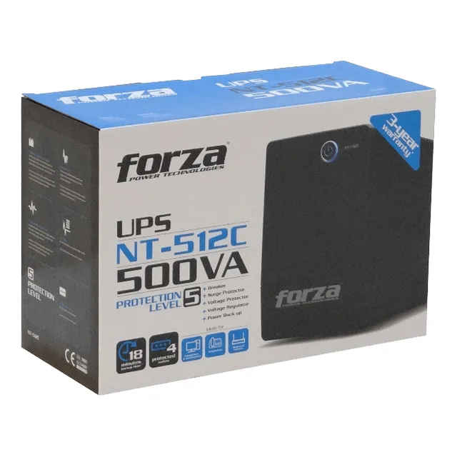 Forza 32wh 1x4,5ah 500va 250w 4-ih-chile Avr No-usb 162-268v