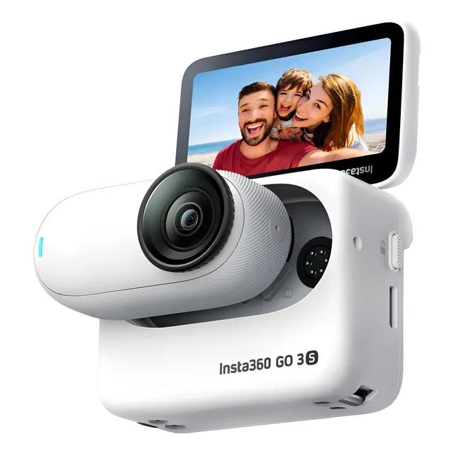 Insta360 Go 3s, edición estándar, blanco ártico, 128 Gb, color blanco