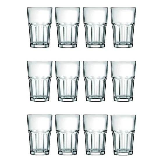 Vaso Bristol X12 520cc Nadir 2911 Vidrio Agua Fernet Durax Color Transparente
