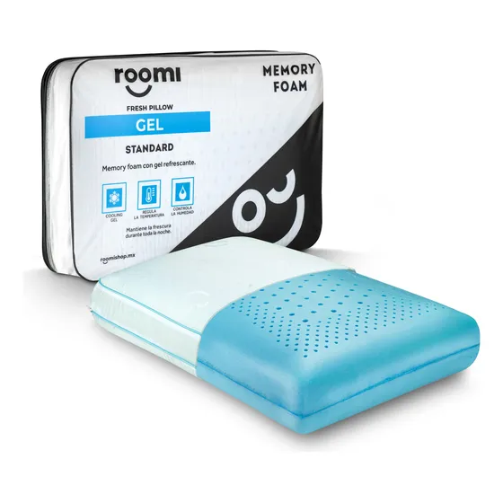 Almohada Estándar Roomi De Memory Foam Con Infusión De Gel