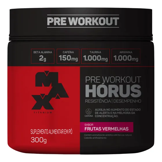 Horus Pré Workout - 300g - Max Titanium - Lançamento