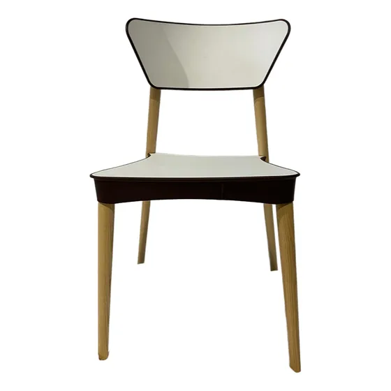 Silla Apilable De Poliplriopileno Estructura De Madera