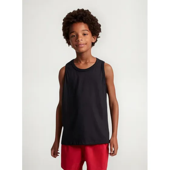 Regata Menino Infantil Básica Em Algodão Malwee Original