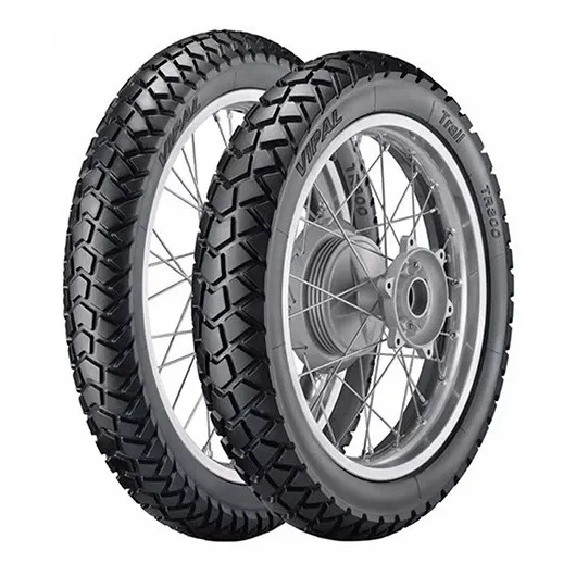 Par Pneu Vipal 60/100-17 80/100-14 Tr300 Biz Pop Jet50 C100