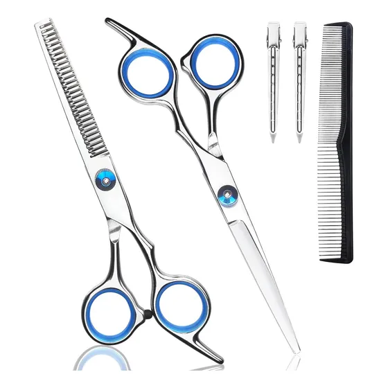 Kit De Tijeras Profesionales Grafilar Peluquería Barberia