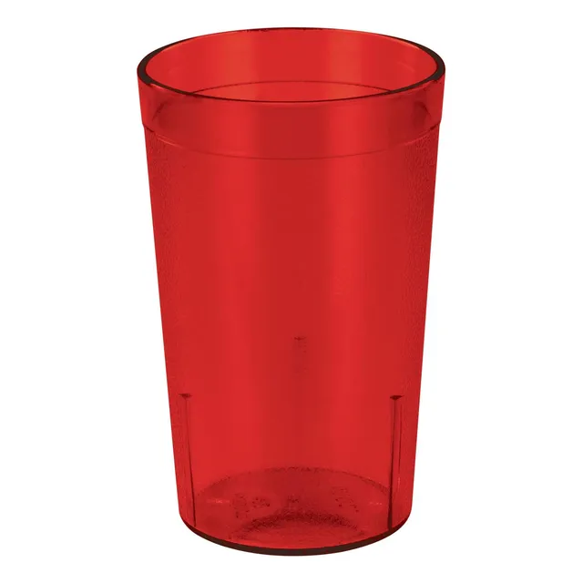 Tumblers Guijarros De Winco, 9 Onzas, Rojo