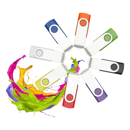 20 Unidades De Pen Drives Usb 2.0 De 8 Gb En 5 Colores Aleat